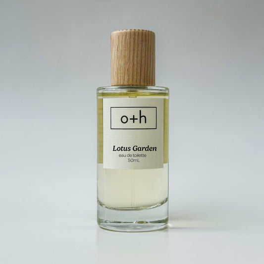 o+h parfum bottle Lotus Garden fresh watery airy green floral citrus light